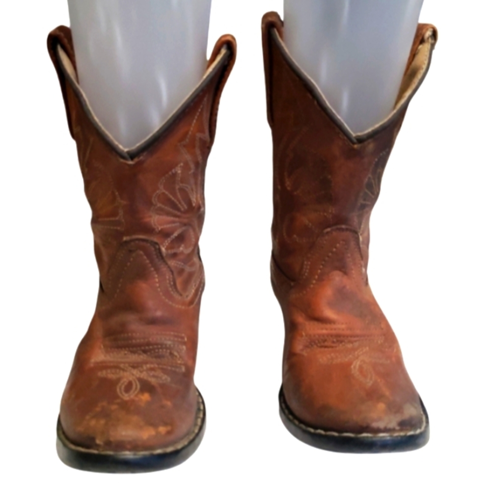 Smoky Mountain Boots Kids' Denver Brown Western Cowboy Boots Size 11.